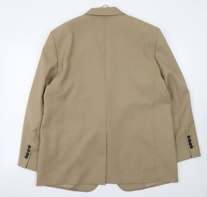 Zara Women Beige Long Sleeve Blazer 2XL Classic Business Jacket