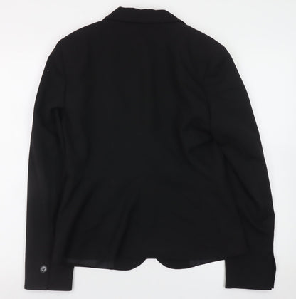 Montego Women’s Black Blazer Jacket Size 10 Regular Fit Workwear