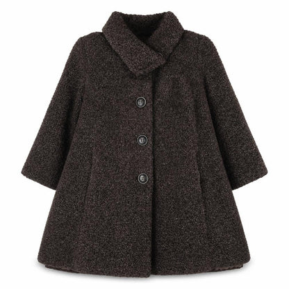 Kaliko Women’s Brown Wool Blend Mid-Length Coat Size 16