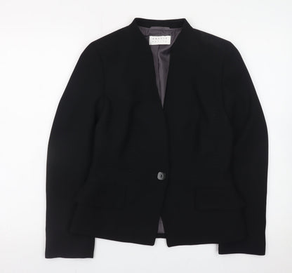 Precis Petite Women's Black Size 8 Blazer Single-Breasted Jacket