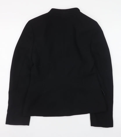 Precis Petite Women's Black Size 8 Blazer Single-Breasted Jacket