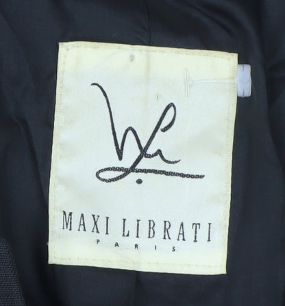 Maxi Librati Womens Black Wool Blazer Size 18 Classic Formal Jacket