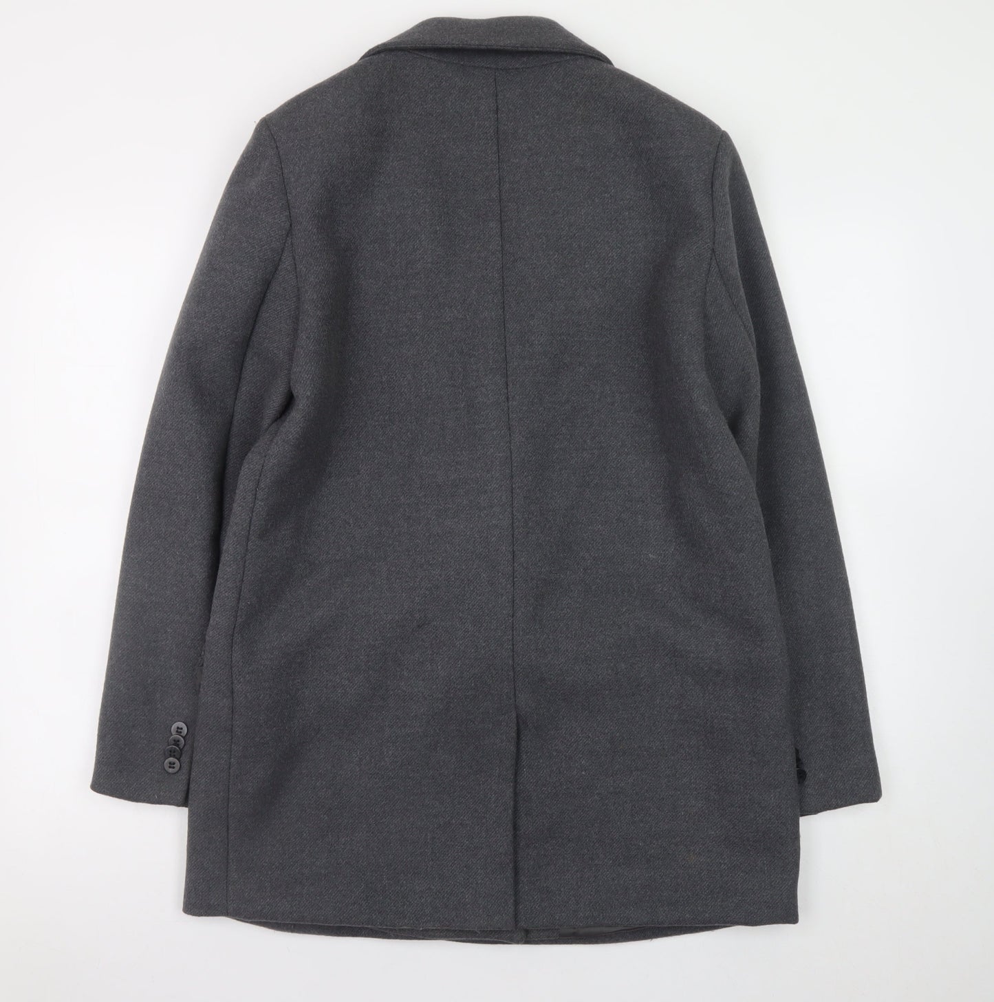 Womens UK Size 12 Pull & Bear Grey Overcoat
