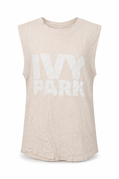 Womens UK Size M IVY PARK Beige Basic Tank