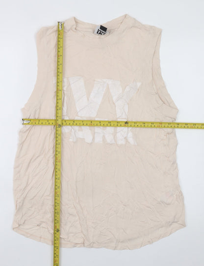Womens UK Size M IVY PARK Beige Basic Tank