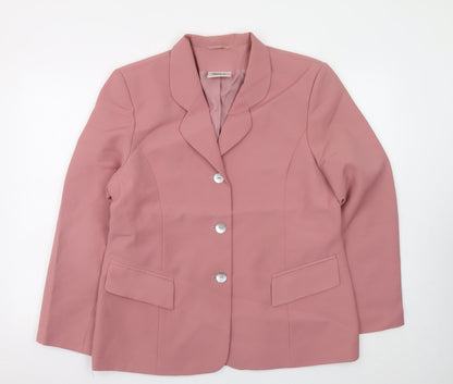 Womens UK Size 18 Style Report Regular Pink Blazer