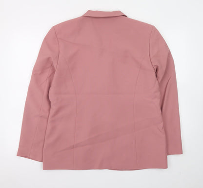 Womens UK Size 18 Style Report Regular Pink Blazer