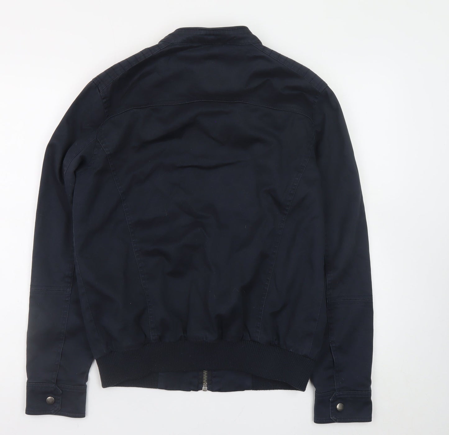 Mens UK Size S Villain Blue Biker Coat