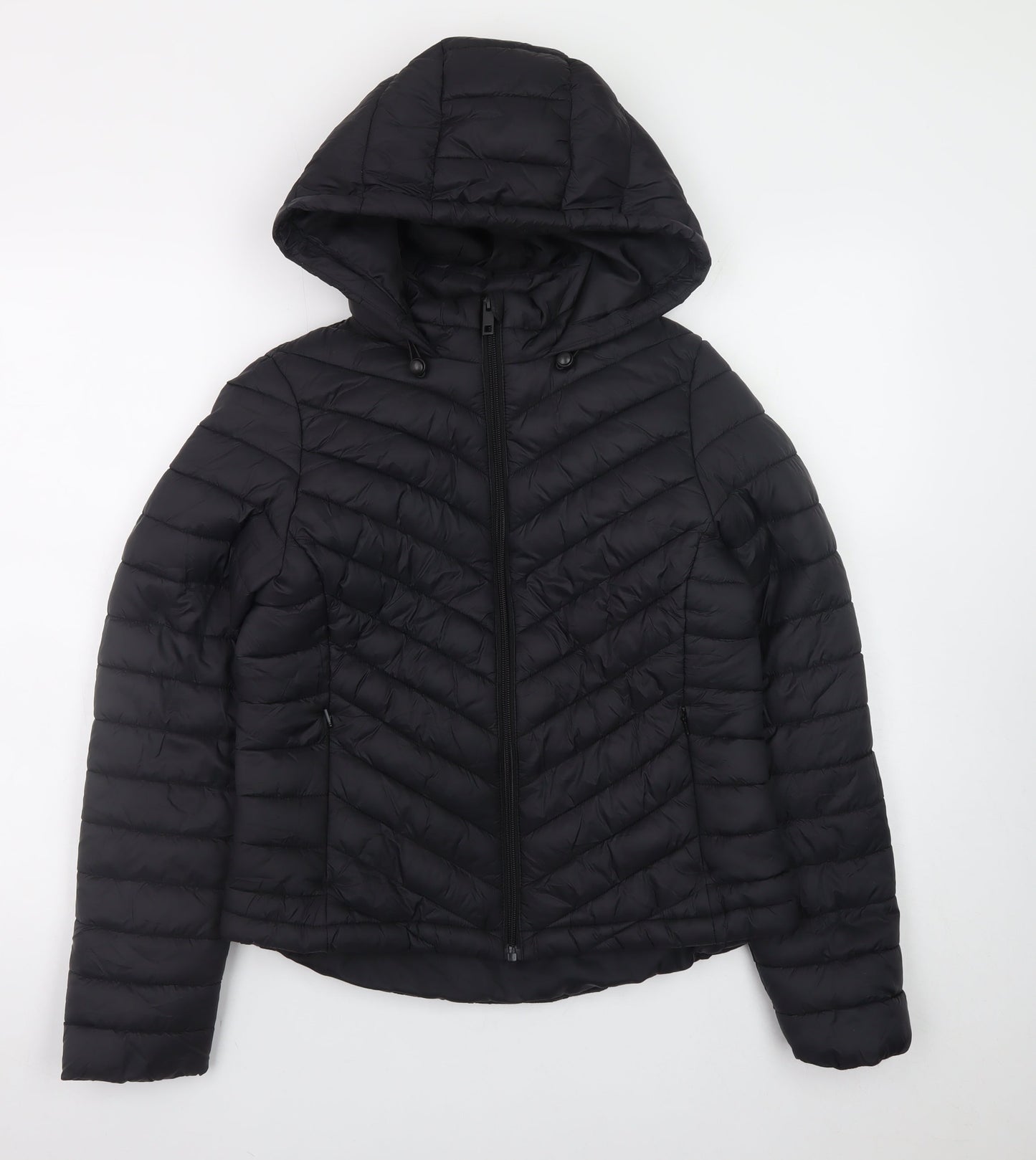 Womens UK Size S Primark Black Puffer Jacket