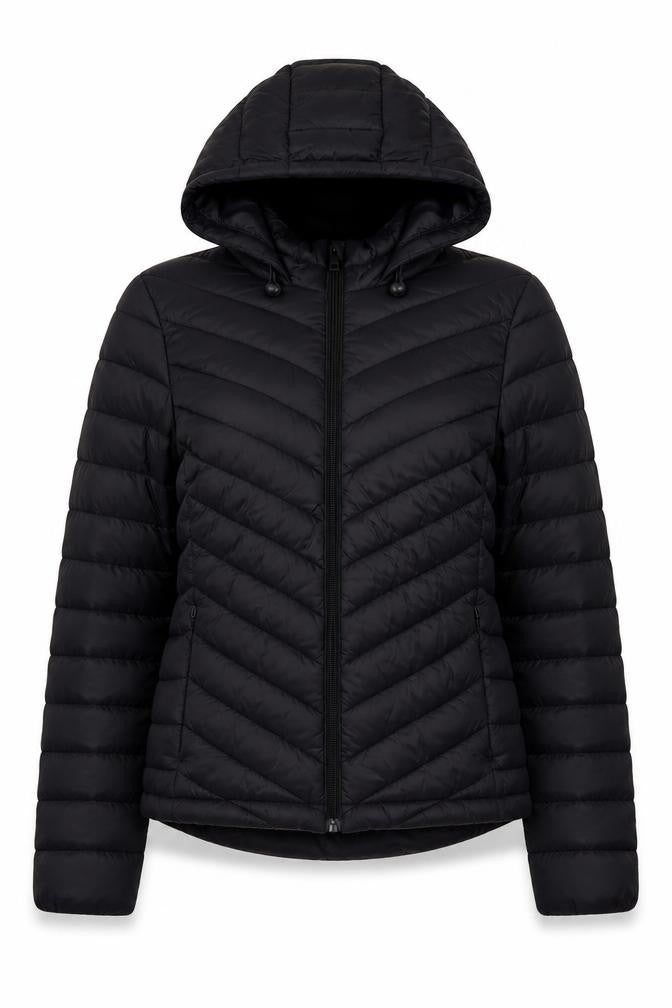 Womens UK Size S Primark Black Puffer Jacket