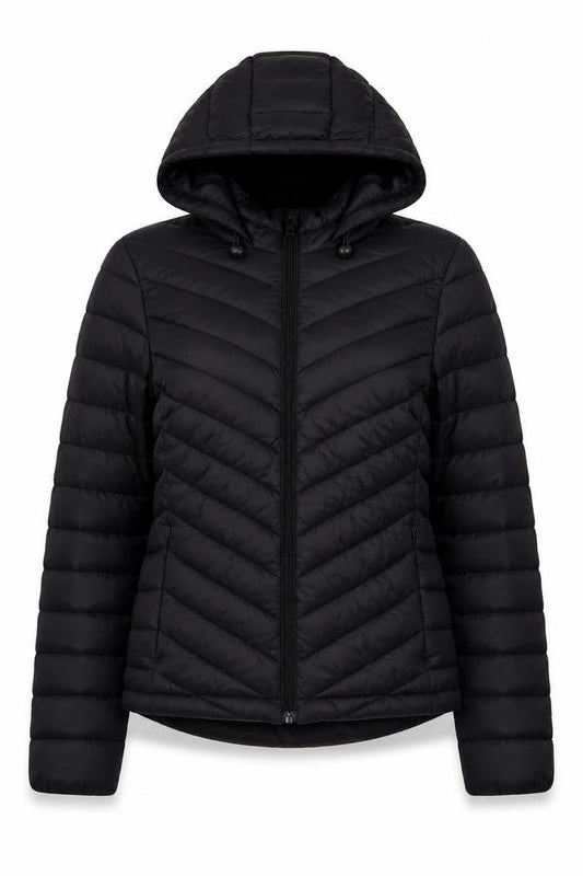Womens UK Size S Primark Black Puffer Jacket