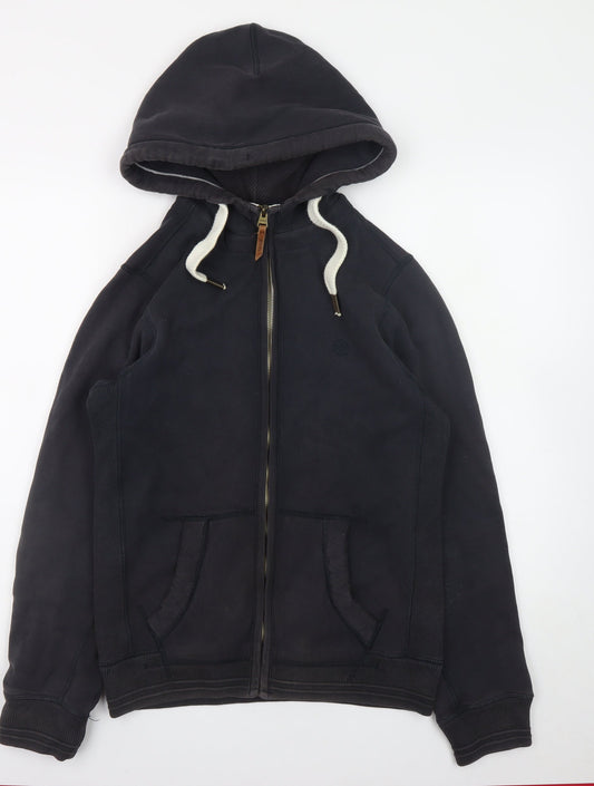 Mens UK Size XS Fat Face Black Full Zip Hoodie