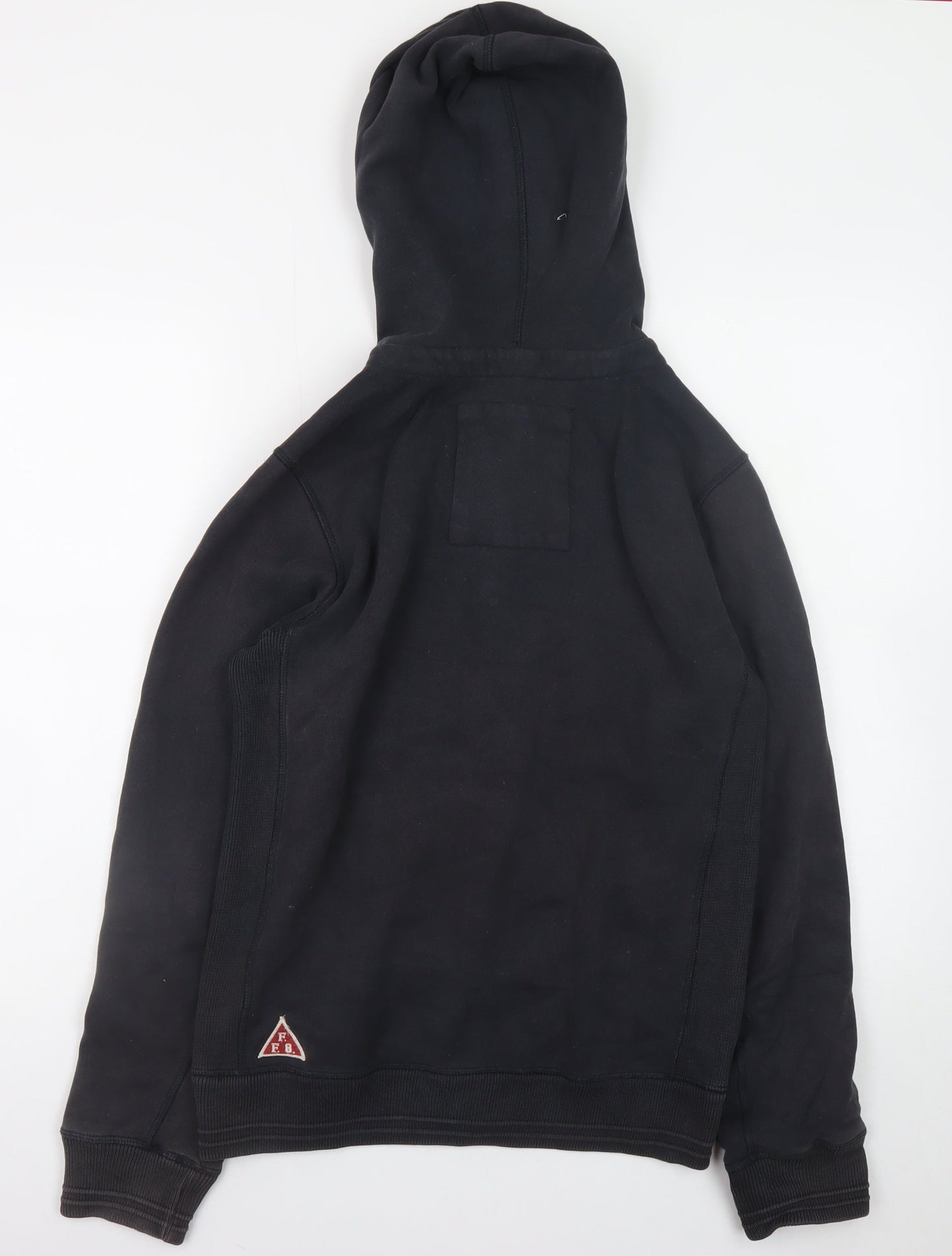 Mens UK Size XS Fat Face Black Full Zip Hoodie