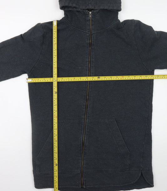 Mens UK Size L RVLT Revolution Black Full Zip Hoodie