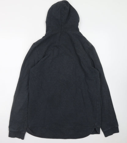 Mens UK Size L RVLT Revolution Black Full Zip Hoodie