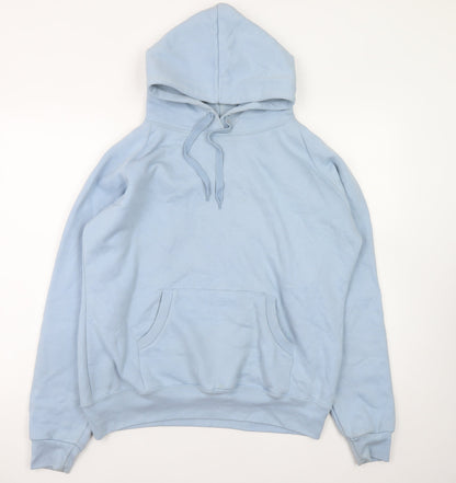 Womens UK Size XL Lady Fit Hood Blue Pullover Hoodie