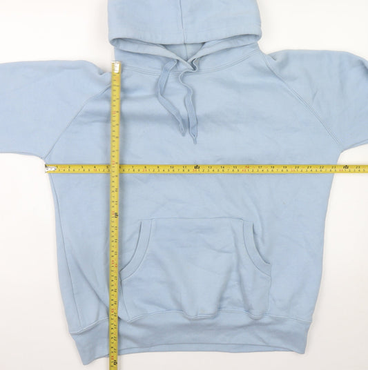 Womens UK Size XL Lady Fit Hood Blue Pullover Hoodie