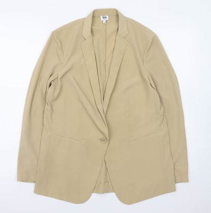 Womens UK Size 10 Kin by John Lewis Regular Beige Blazer