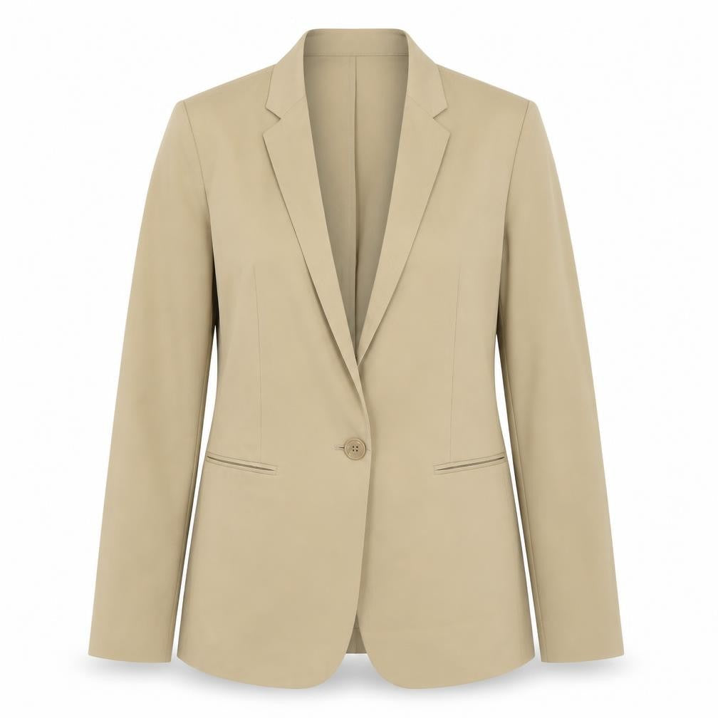Womens UK Size 10 Kin by John Lewis Regular Beige Blazer