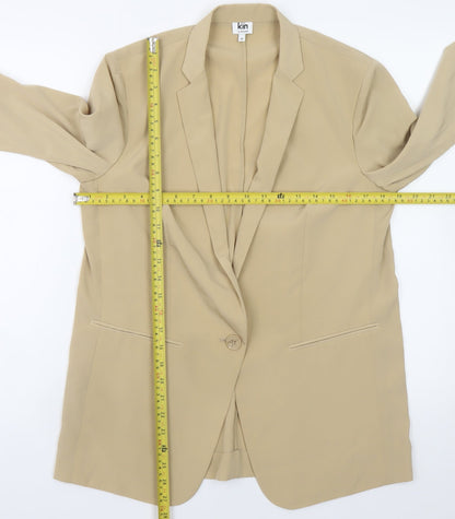Womens UK Size 10 Kin by John Lewis Regular Beige Blazer