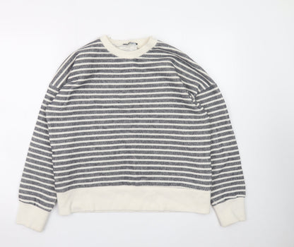 Womens UK Size M Zara Grey Pullover Sweatshirt