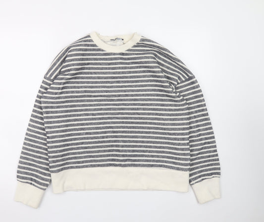 Womens UK Size M Zara Grey Pullover Sweatshirt