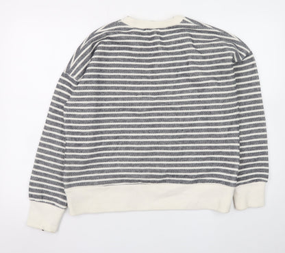 Womens UK Size M Zara Grey Pullover Sweatshirt