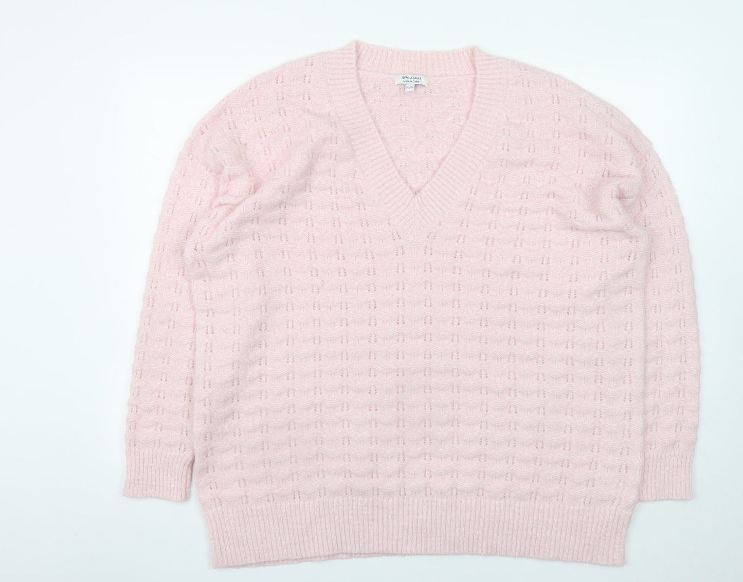 Womens UK Size 20/22 JD Williams Pink Pullover Jumper