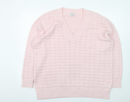 Womens UK Size 20/22 JD Williams Pink Pullover Jumper