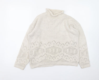 Womens UK Size 10 Dorothy Perkins Ivory Pullover Jumper