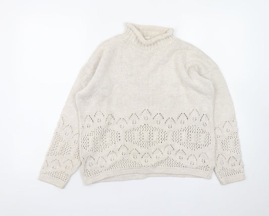 Womens UK Size 10 Dorothy Perkins Ivory Pullover Jumper