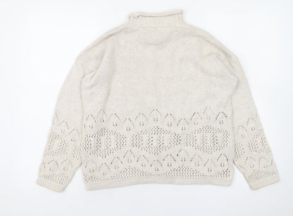 Womens UK Size 10 Dorothy Perkins Ivory Pullover Jumper