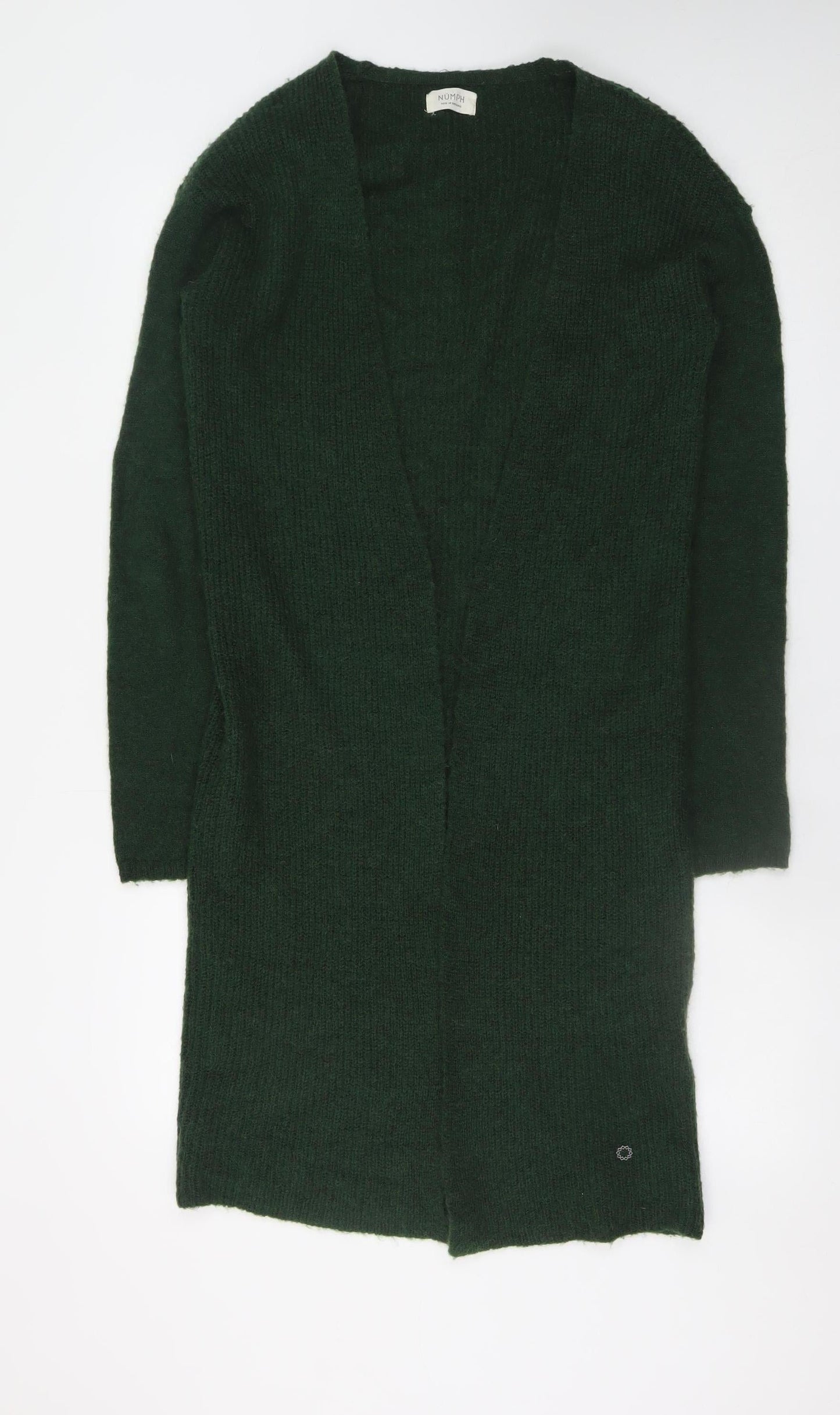 Womens UK Size XS Numph Green Cardigan Jumper