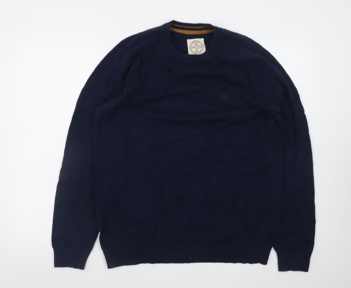 Fat Face Mens Blue Medium Crew Neck Pullover Jumper