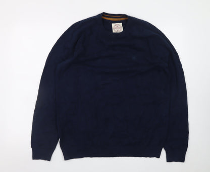 Fat Face Mens Blue Medium Crew Neck Pullover Jumper