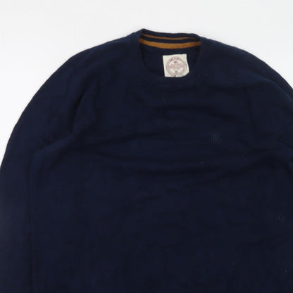 Fat Face Mens Blue Medium Crew Neck Pullover Jumper