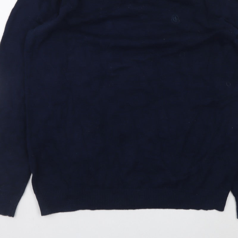 Fat Face Mens Blue Medium Crew Neck Pullover Jumper