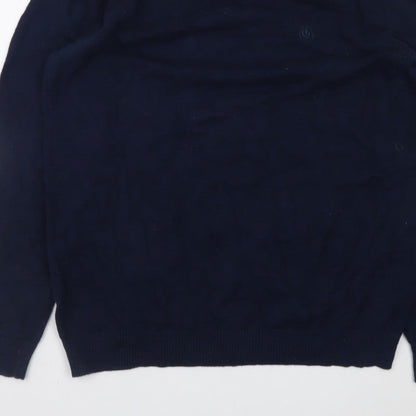 Fat Face Mens Blue Medium Crew Neck Pullover Jumper