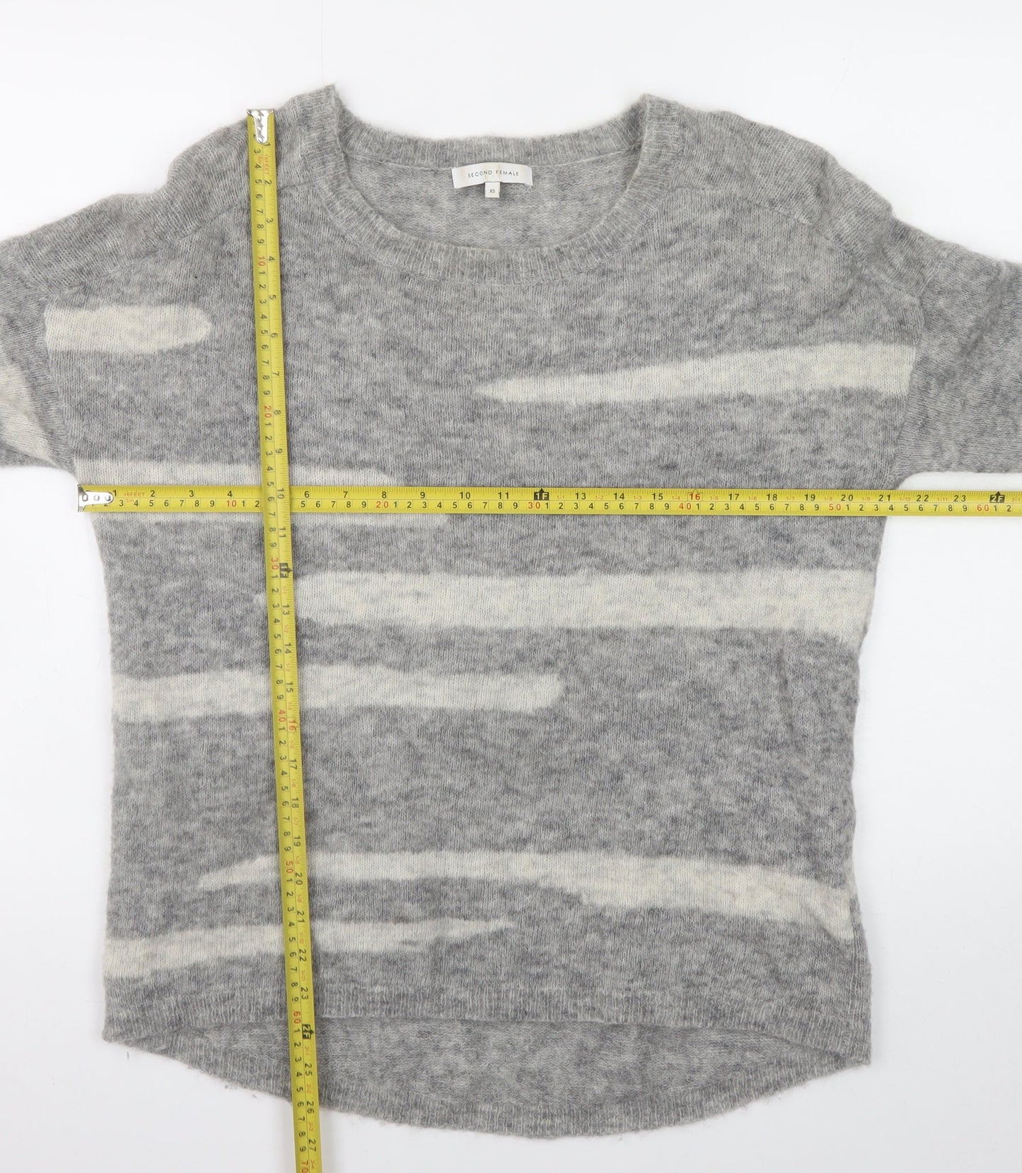 Womens UK Size XS Second Female Grey Pullover Jumper