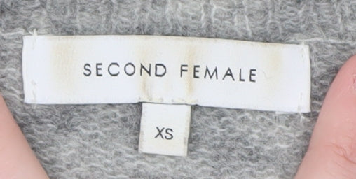 Womens UK Size XS Second Female Grey Pullover Jumper