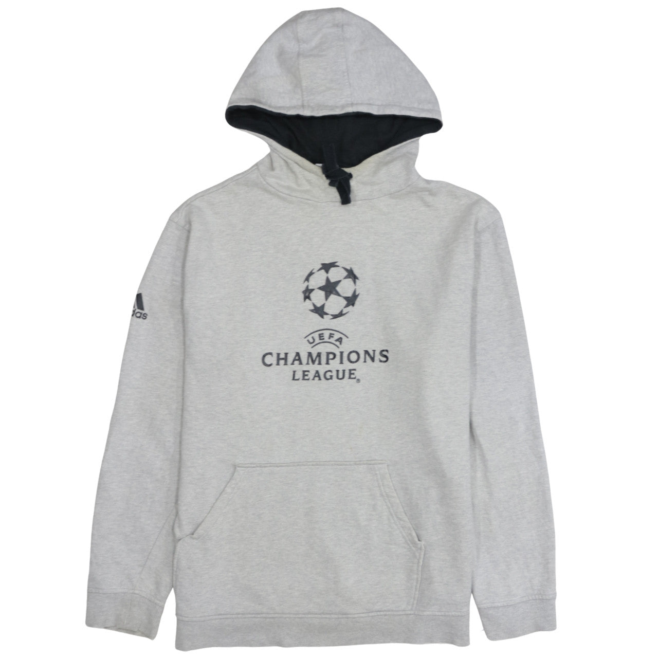 Mens UK Size L adidas Grey Pullover Hoodie