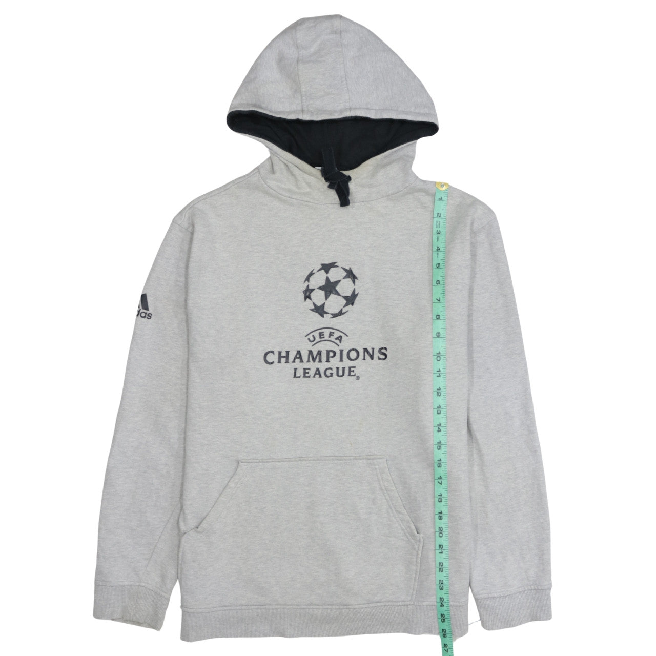 Mens UK Size L adidas Grey Pullover Hoodie