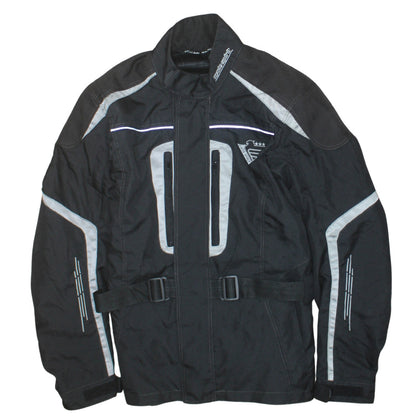 Cycle Spirit Men's Black Motorcycle Jacket M Water Resistant Lined