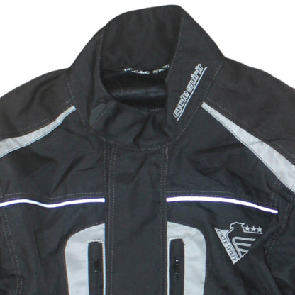 Cycle Spirit Men's Black Motorcycle Jacket M Water Resistant Lined
