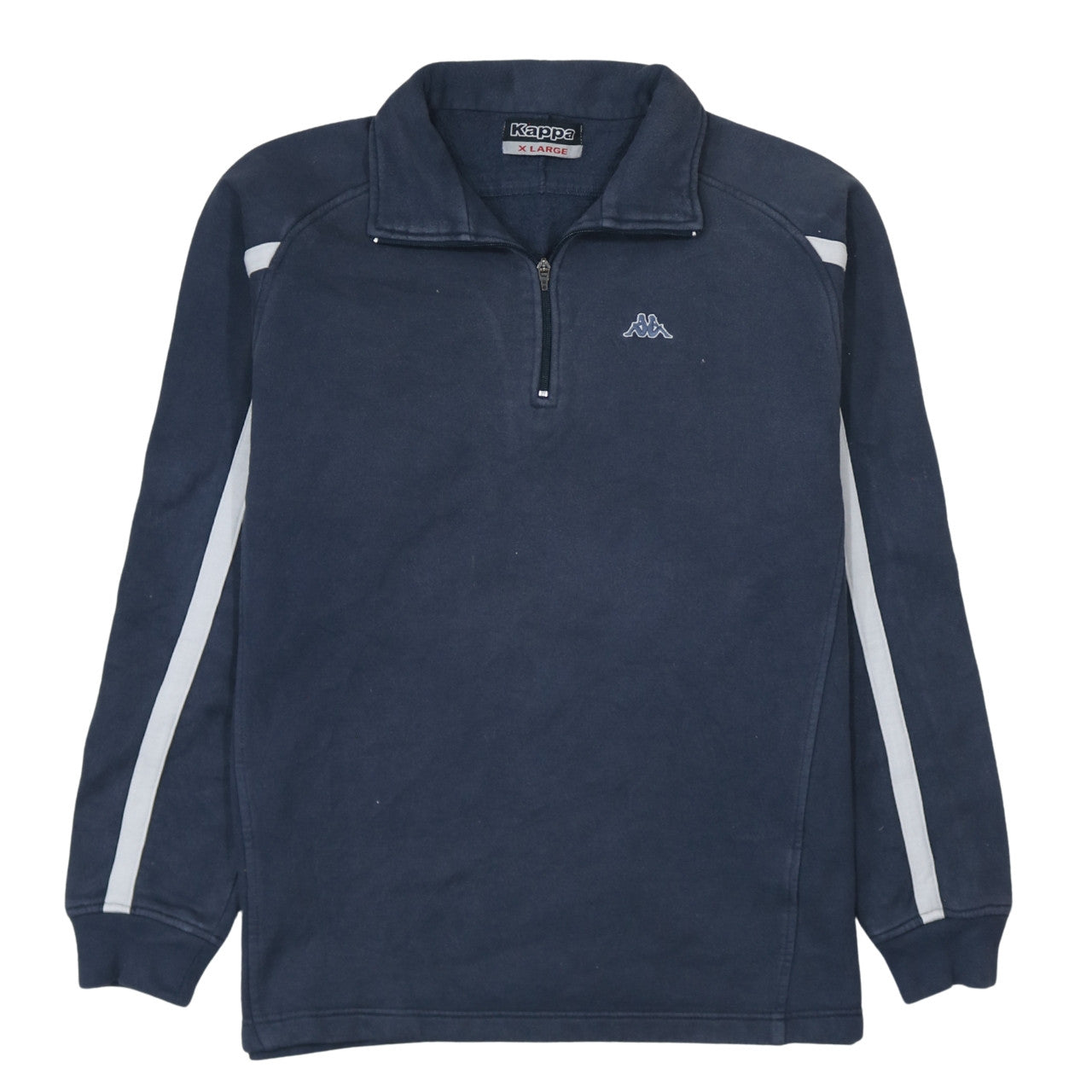 Mens UK Size XL Kappa Blue 1/2 Zip Sweatshirt