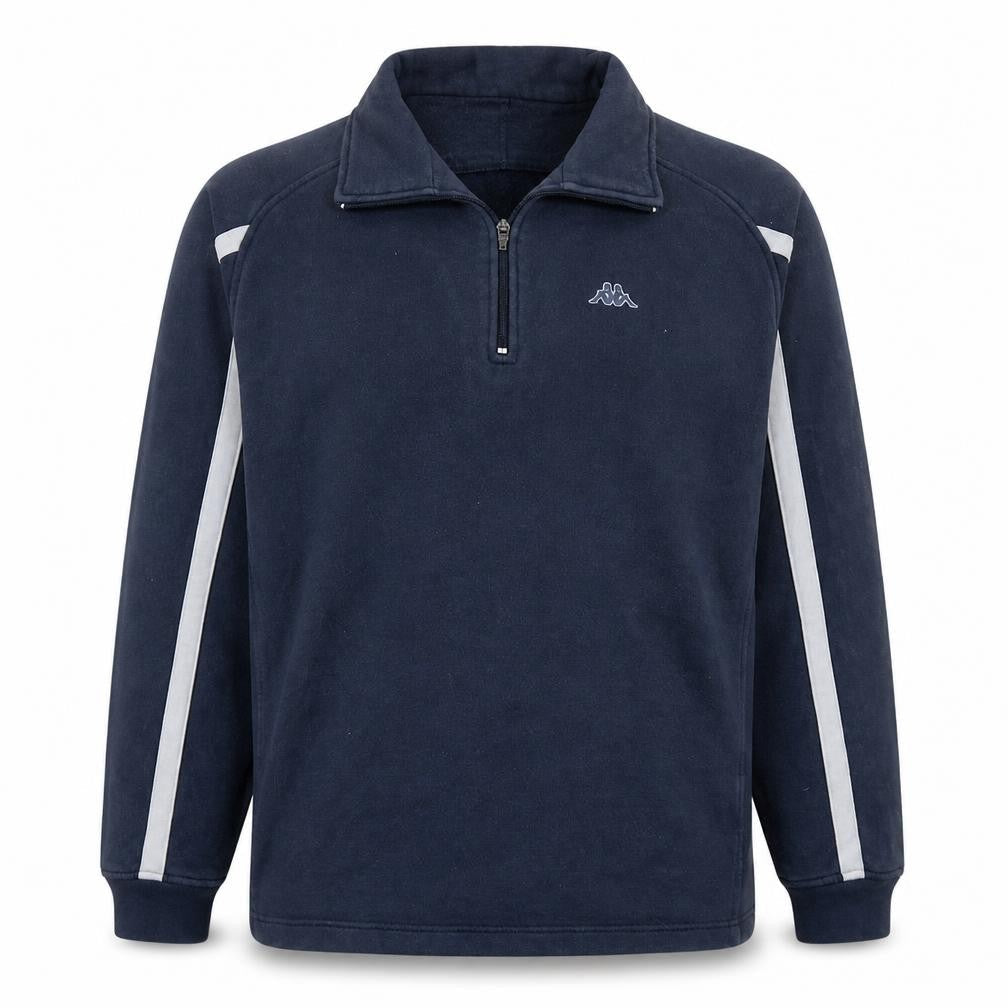 Mens UK Size XL Kappa Blue 1/2 Zip Sweatshirt