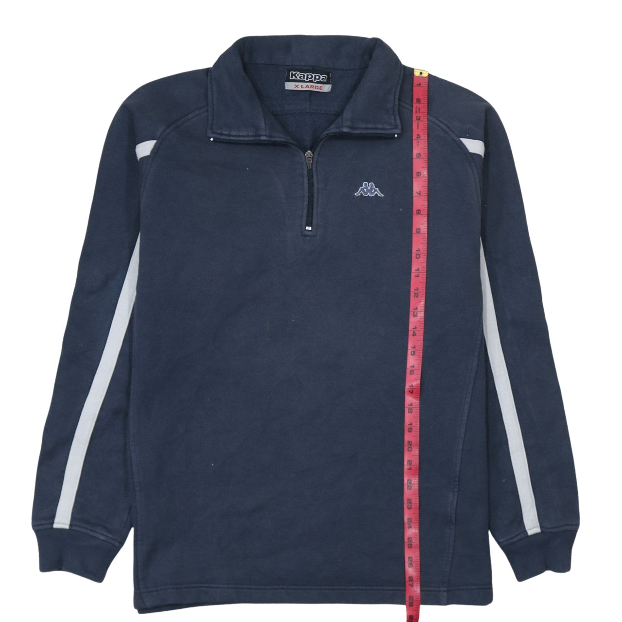Mens UK Size XL Kappa Blue 1/2 Zip Sweatshirt