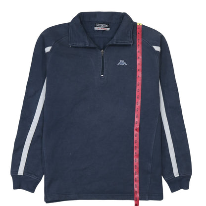 Mens UK Size XL Kappa Blue 1/2 Zip Sweatshirt