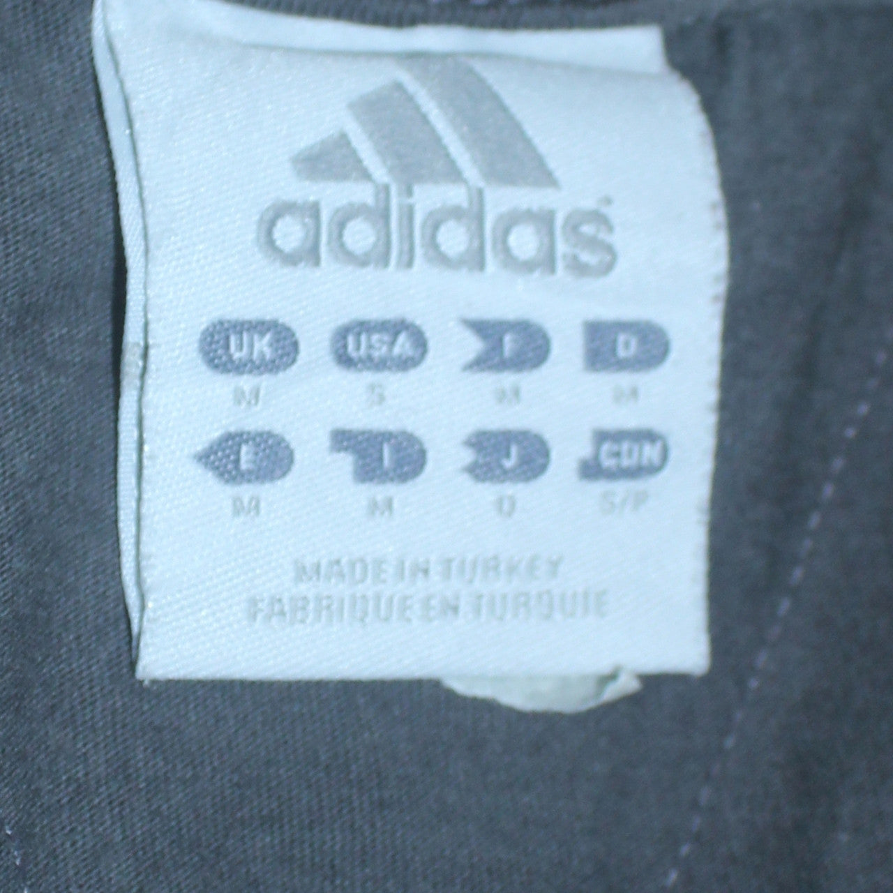 Mens UK Size M adidas Black  T-Shirt