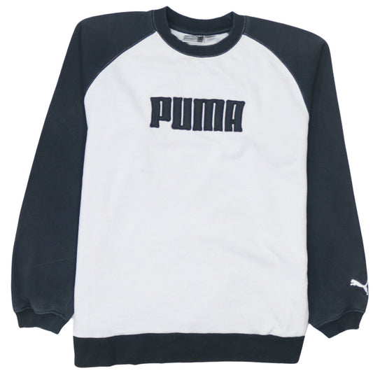 Puma Boys Black & White Pullover Sweatshirt Size 14 Years Crew Neck